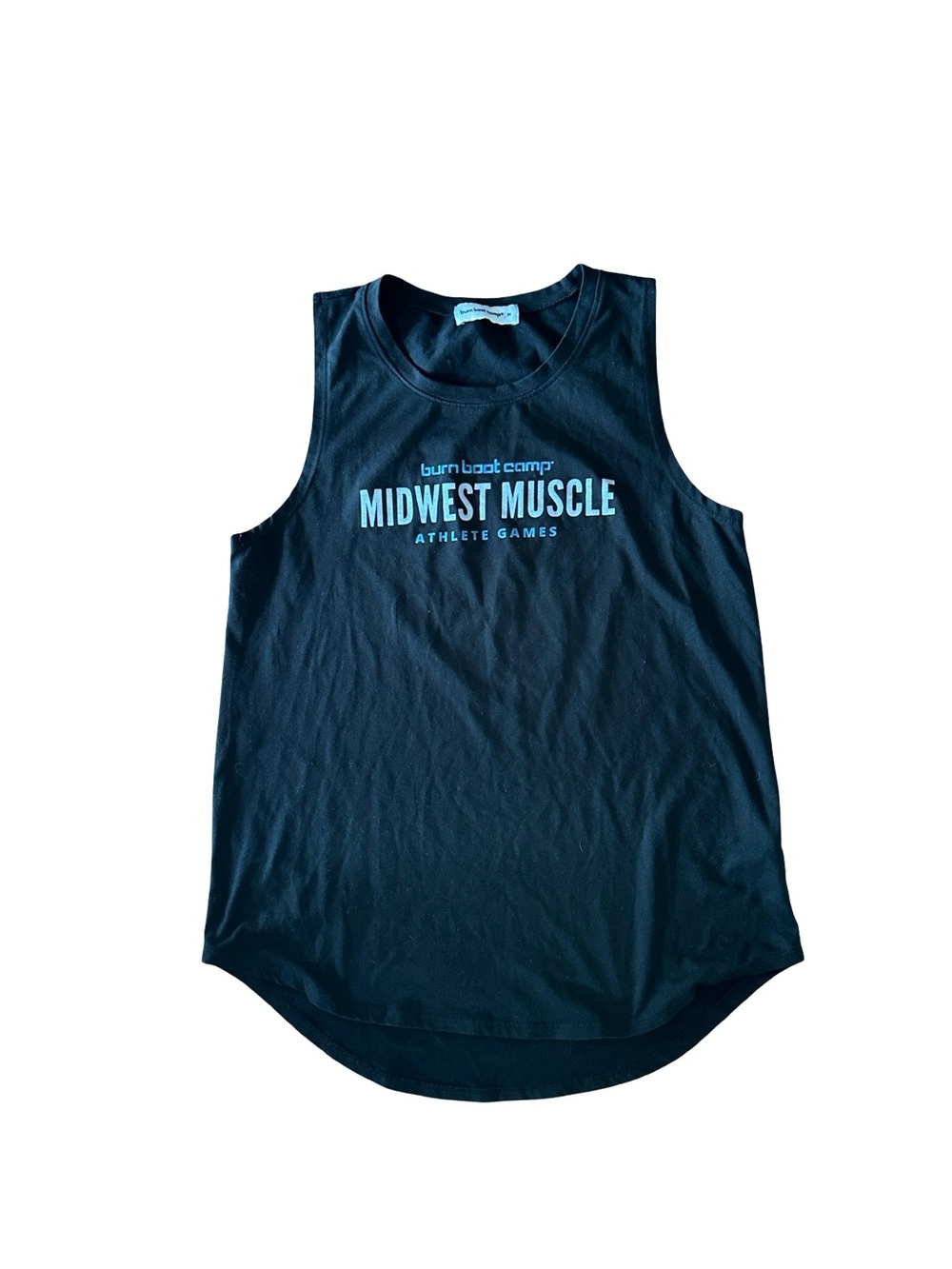 Burn Boot Camp Muscle Black Sleeveless Tank Top